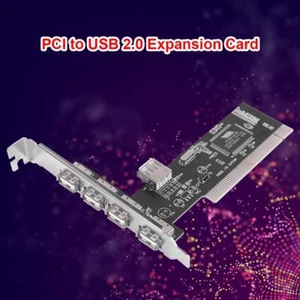 4 Ports USB PCI Controller Cards 480Mb/s PCI to USB 2.0 Expansion Card - Afbeelding 1 van 6