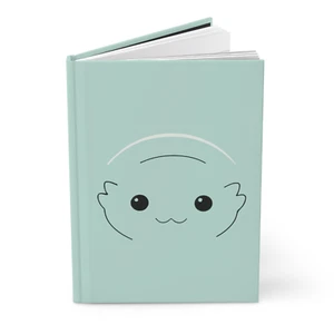 Süßes Alien Happy Face Moopsy - Hardcover Notizbuch liniertes Journal von GatorDesign - Bild 1 von 6