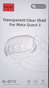 New VR Clear Shell Protective Cover For Meta Quest 3 - Screen Protector - Picture 1 of 5