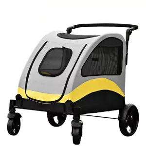 XXL Hundewagen Hundebuggy Tierbuggy mit Klappfunktion Pet Stroller bis 55kg - Bild 1 von 13