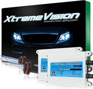 H11 6K 55W AC Xenon Bundle - Xenon Scheinwerfer Birne mit Slim AC Vorschaltgerät - H8, H9, - Bild 1 von 7