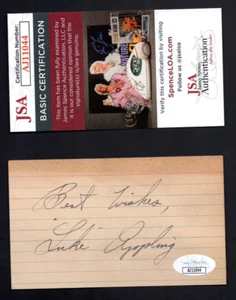 LUKE APPLING HOF "Best Wishes" Signed Auto Signature Cut White Sox JSA 💎 COA - Picture 1 of 2