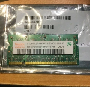 1x 512mb PC2-5300s DDR2 667MHz 200PIN Hynix SIMM Mac Book Pro - Afbeelding 1 van 3