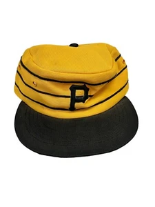 Vintage Pittsburgh Pirates Snapback Sports Specialties Hat Yellow Pillbox Cap - Picture 1 of 8