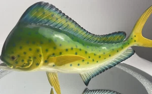 Vintage Land & Sea Nature Series 11” MAHI MAHI DOLPHIN  Wall Hanger Decor Fish - Picture 1 of 10