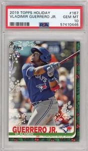 Graded 2019 Topps Holiday Vladimir Vlad Guerrero Jr. #167 Rookie RC Baseball Car - Picture 1 of 2
