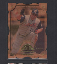 1998 LEAF FRACTAL MATERIALS WY Z2 AXIS WOOD DIE-CUTS #16 TIM SALMON RARE SP #/20