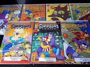 COMICS "SIMPSONS", Dino 1996, 7 volúmenes con autógrafo de BILL MORRISON - Imagen 1 de 3