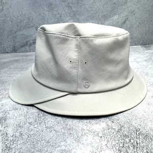 Lululemon Bucket Hat Wide Brim Structured White/Bone, Women's Size M/L - Picture 1 of 9