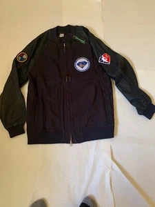 Diamond Supply Co, Navy, San Francisco Warriors Bombers Jacket, Large - Picture 1 of 11
