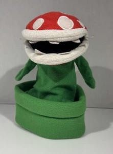 Super Mario Bros Petey Piranha Plant Hand Puppet Plush Nintendo Uncute - Picture 1 of 6
