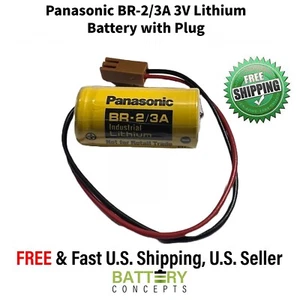 1-pk BR-2/3A 3V PLC Battery Replacement for Panasonic FANUC A98L-0031-0006 - Picture 1 of 12