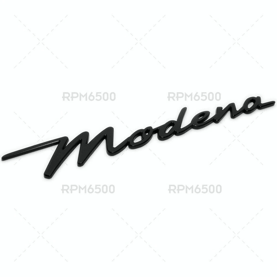 Placa de identificación de guardabarros lateral para Maserati Modena emblema insignia deportiva negro mate- Foto 1 de 4