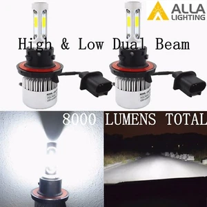 Alla Lighting H13 9008 Super White COB LED Bulbs Lamp upgrade  Kit - Picture 1 of 12