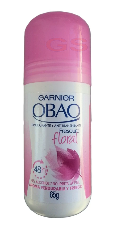 Ladies Garnier OBAO FLORAL Fragrant Deodorant Antiperspirant Woman 1 Roll-On - Image 1 of 1