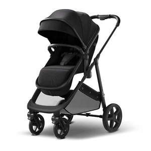 Mompush Wiz 2-in-1 Convertible Baby Stroller Bassinet Foldable Stroller Black - Picture 1 of 13