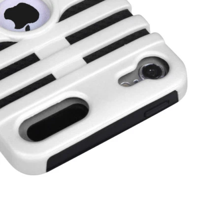 For iPod Touch 5th 6th 7th Gen - Hard&Soft Rubber Hybrid Armor Impact Case White - Image 1 of 4