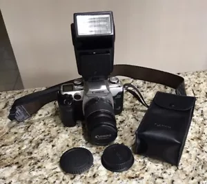 Canon EOS ELAN II fotocamera reflex pellicola controllo occhi obiettivo 28-80 mm e flash. - Foto 1 di 11