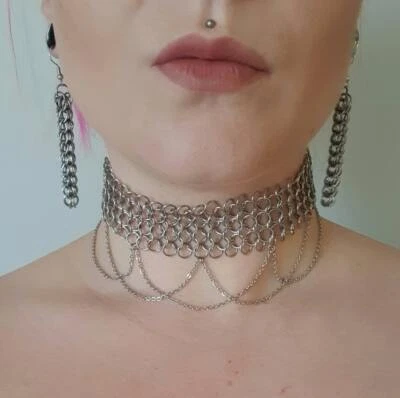 Collar Gargantilla Cota Europea Aluminio Butted San Valentín Regalo para Niñas Foto 1 de 4