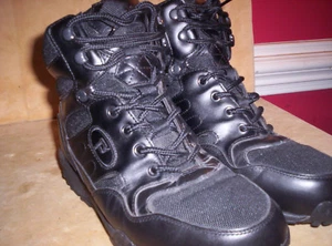 Stivali da trekking Propét Camp Walker in pelle taglia 8 5E neri M3589 sicurezza militare - Foto 1 di 9