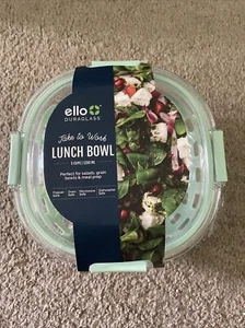 Contenedor de almuerzo de 5 tazas Ello DuraGlass con protector de silicona nuevo - Imagen 1 de 5