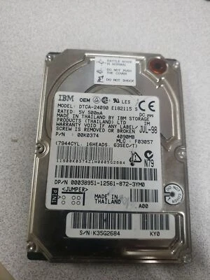 IBM DTCA24090 4GB IDE 2.5 - Image 1 of 4