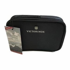 Victorinox Toiletry Travel Bag Small Size Black Mens Bathroom Shaving Gear Pouch - Picture 1 of 7