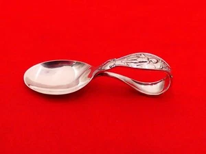 Antique Reed & Barton Sterling Silver Cherub Baby Thumb Spoon DG-7 - Picture 1 of 5