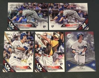 2016 Topps Chrome Update - Corey Seager RC Speckle Refractor + Rookie Collection - Image 1 of 4