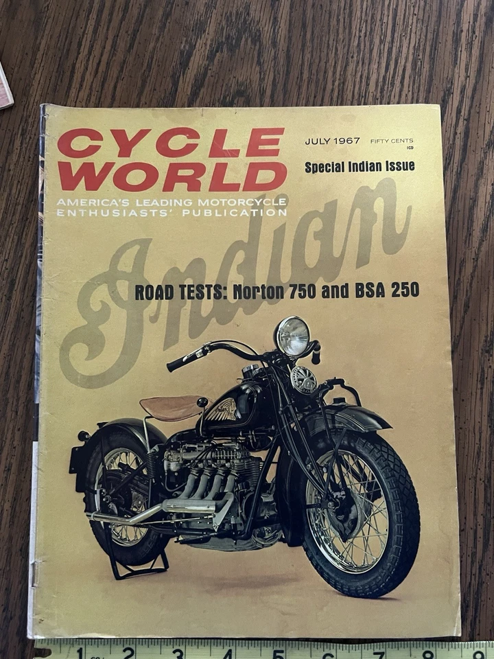 Vintage Cycle, World, Magazine, Special, Indian Issue July 1967 - Image 1 of 4