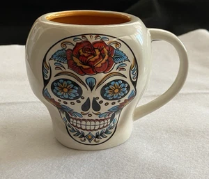 Sugar Skull Ceramic Coffee Mug by Global Design Connections - XLNT condition - Picture 1 of 6