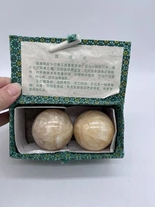 Bolas de masaje de salud chinas vintage material de mármol - Imagen 1 de 4