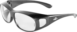 Bullhead Over-the-Glass Schutzbrille Sonnenbrille perlgraues Gestell klare Gläser - Bild 1 von 1