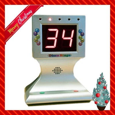 Bingo Machine Disco Bingo with Music & Lights 1-90 & 1-75 Family Bingo Party - Image 1 of 4