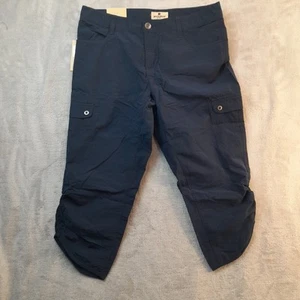 NWT Woolrich Cargo Women’s Navy Lightweight Hiking Capris Size 6 - Picture 1 of 5