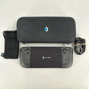 Valve Steam Deck Handheld Console Black 512GB w/ Case + Charger - Excellent - Picture 1 of 7