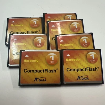 7 ADATA 1GB Compact Flash Memory Cards - Image 1 of 4
