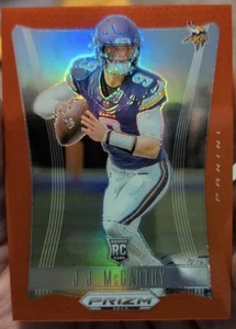 2024 Panini Prizm Deca J.J. McCarthy Rare Rookie Red SSP Prizm /199 RC #203 - Picture 1 of 2