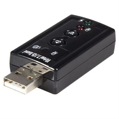 StarTech Virtual 7.1 USB Stereo Audio Adapter External Sound Card 7.1 channel... - Image 1 of 4