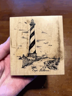 Sello de goma PSX K-2774 CABO HATTERAS FARO Costa náutica Playa Veleros Foto 1 de 2