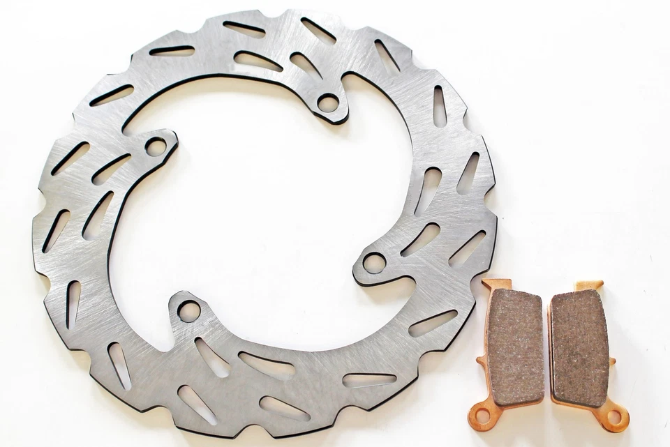 2003 2004 2005 Kawasaki KX125 rotor de freio traseiro RipTide e pastilhas de freio severas - Imagem 1 de 4