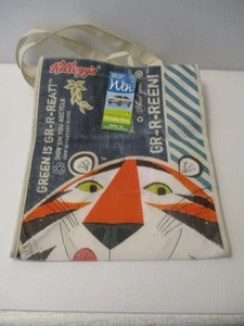 Kellogg's Tony Tiger Cloth Tote Bag 12" x1 4" Vintage Advertising MINT 2012 - Foto 1 di 3