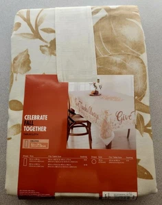 Celebrate Fall Give Thanks Always 60x102 Oblong Tablecloth New - Picture 1 of 3
