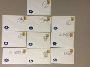 Ten '50 Israel special covers w/TRIBE st canceled to different events(z) - Picture 1 of 1