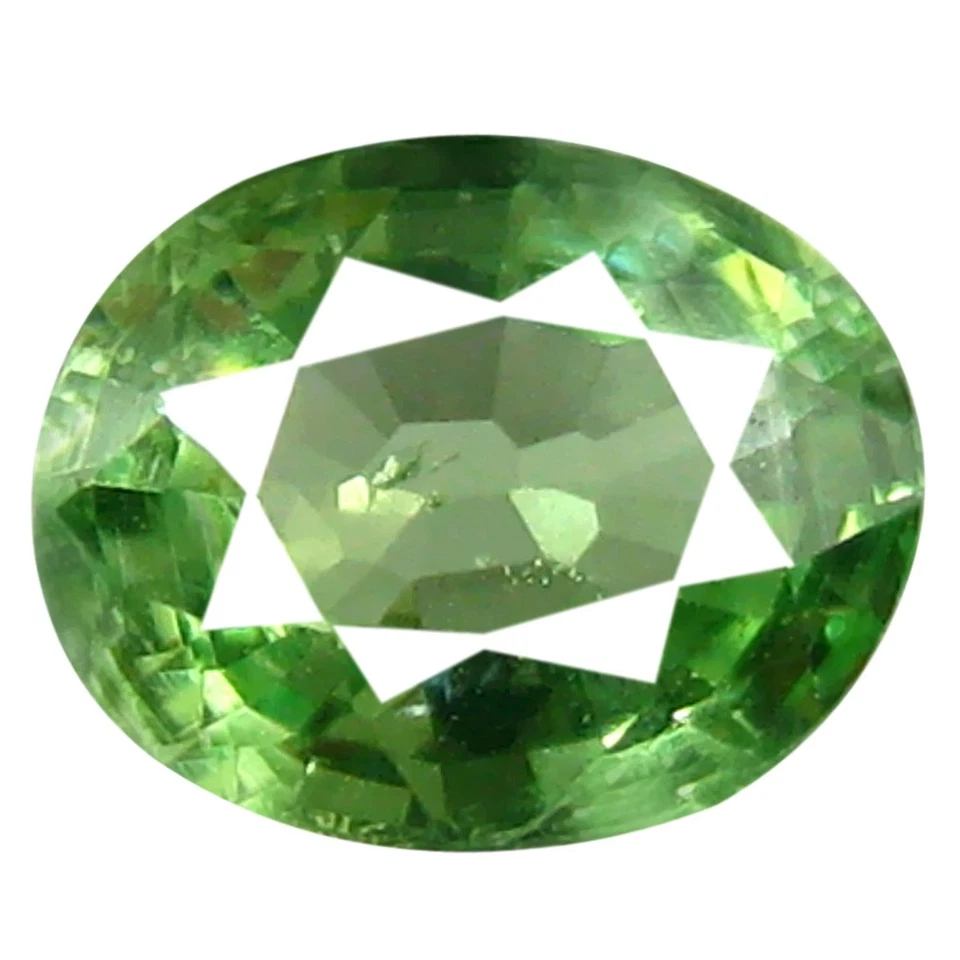 Maravilloso corte ovalado de 0,65 quilates (6 x 5 mm) piedra preciosa granate tsavorita verde tanzana Foto 1 de 1