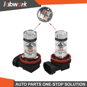 Labwork LED Headlight Bulbs H8 H9 H11 H16 14000K Purple 100W Kit Fog Light Pair - Picture 1 of 8