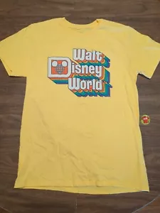 Camiseta amarilla mediana con logotipo colorido retro de Walt Disney World - Imagen 1 de 5