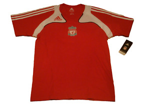 Liverpool Soccer Cotton Tee  Adidas Player Issue Top  Football Shirt T-Shirt NEW