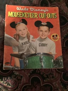 Vintage Mouseketeer Cutout Folder. Free Shipping - Picture 1 of 6
