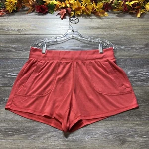 ATHLETIC WORKS shorts size Large (12-14) Pink Stretch Active Womens - Picture 1 of 8